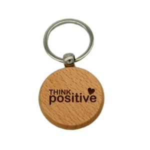 wodden keychain made by laser cutting machine
